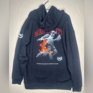 Men’s 2XL mentality no guts no glory hoodie NWT